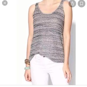 Vince crocheted racerback tank small cream